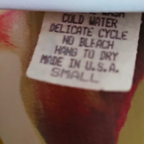 Michael Mims and Nancy Cole Vibrant Floral/ Fall Long Sleeve Tunic,  Size Small - Picture 3 of 5